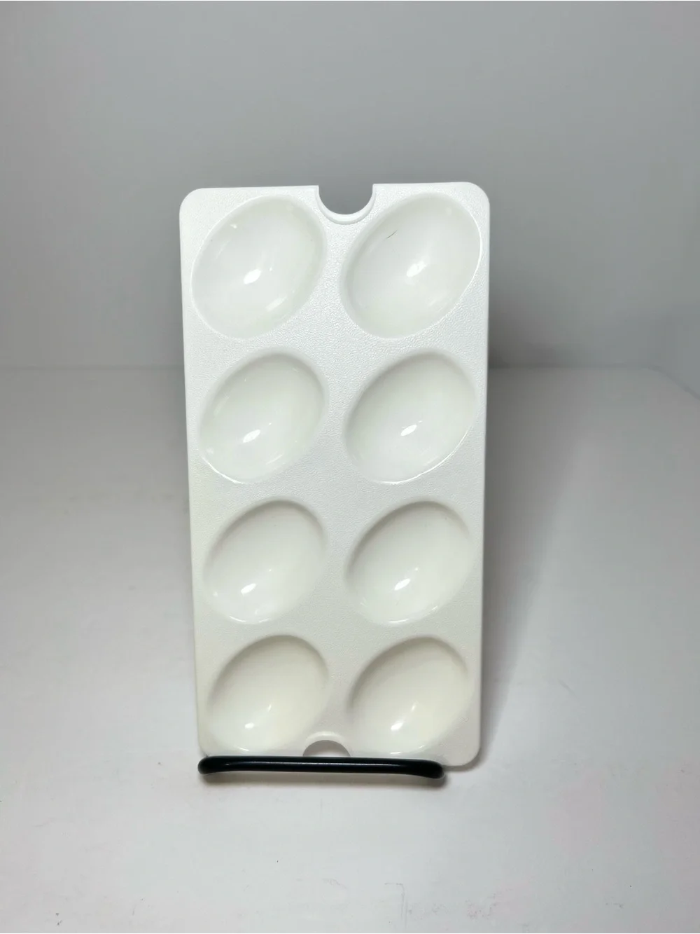 Tupperware 665-5 Deviled Egg Tray Keeper Inserts Holds 8 Eggs Replacement White